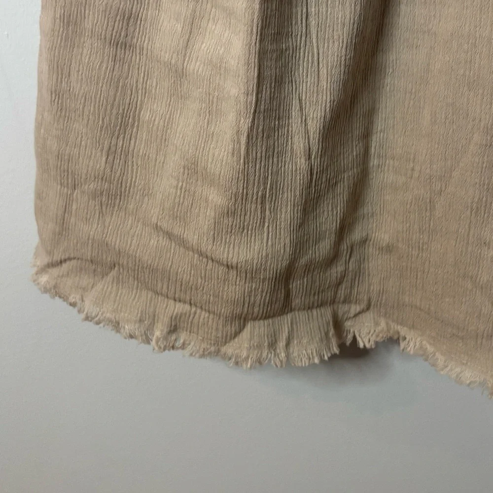 Aerie Tan Mini Dress with Crochet Accents - Picture 3 of 6